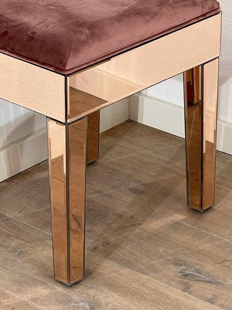 The rose gold vanity stool